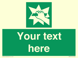 Custom Break Glass Sign